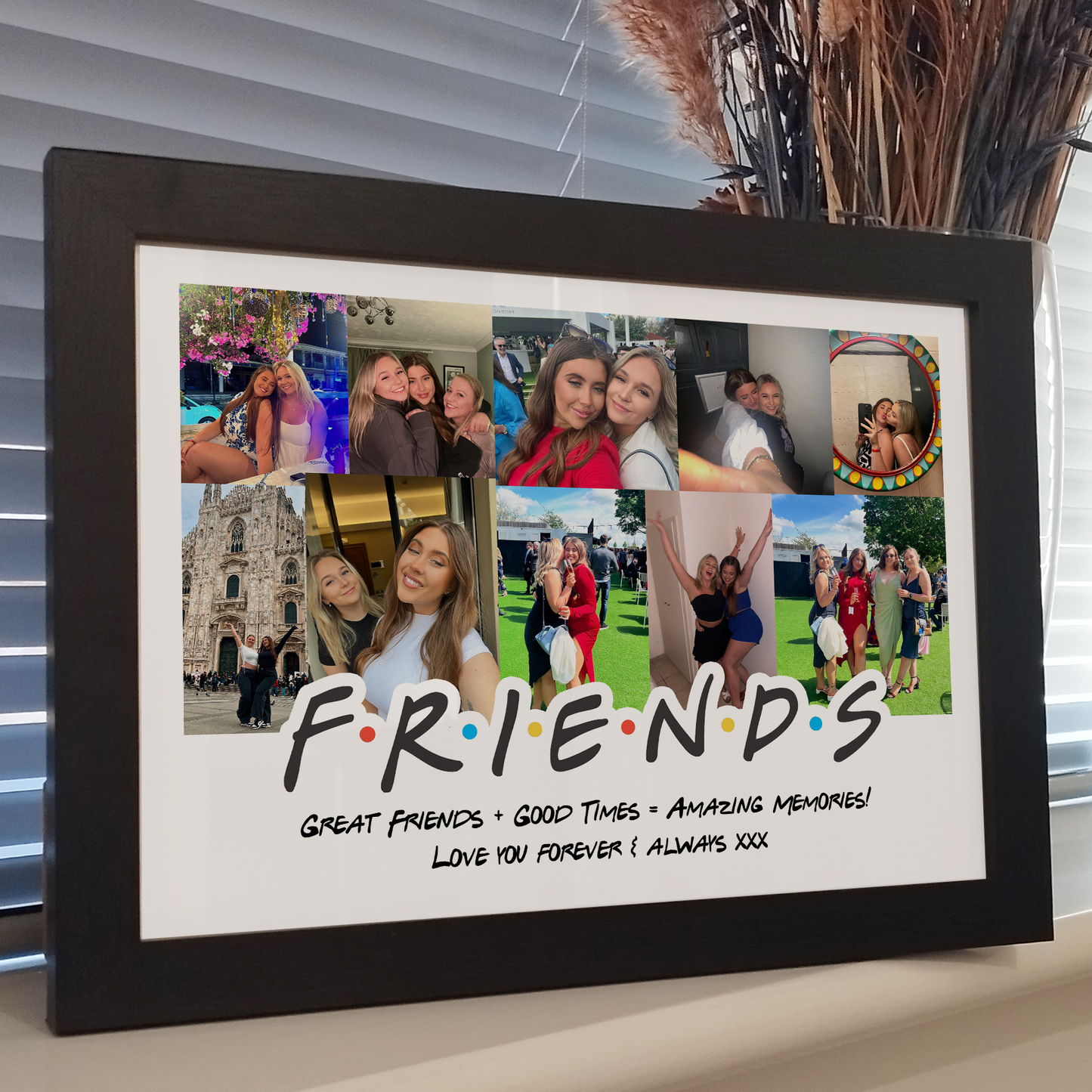 Best Friend Photo Collage Print | Personalized BFF Photo Collage | Best Friend Photo Gift | Bestie Custom Photo Collage | BFF Photo Gift