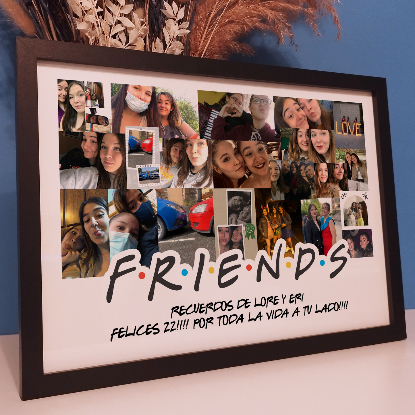 Best Friend Photo Collage Print | Personalized BFF Photo Collage | Best Friend Photo Gift | Bestie Custom Photo Collage | BFF Photo Gift