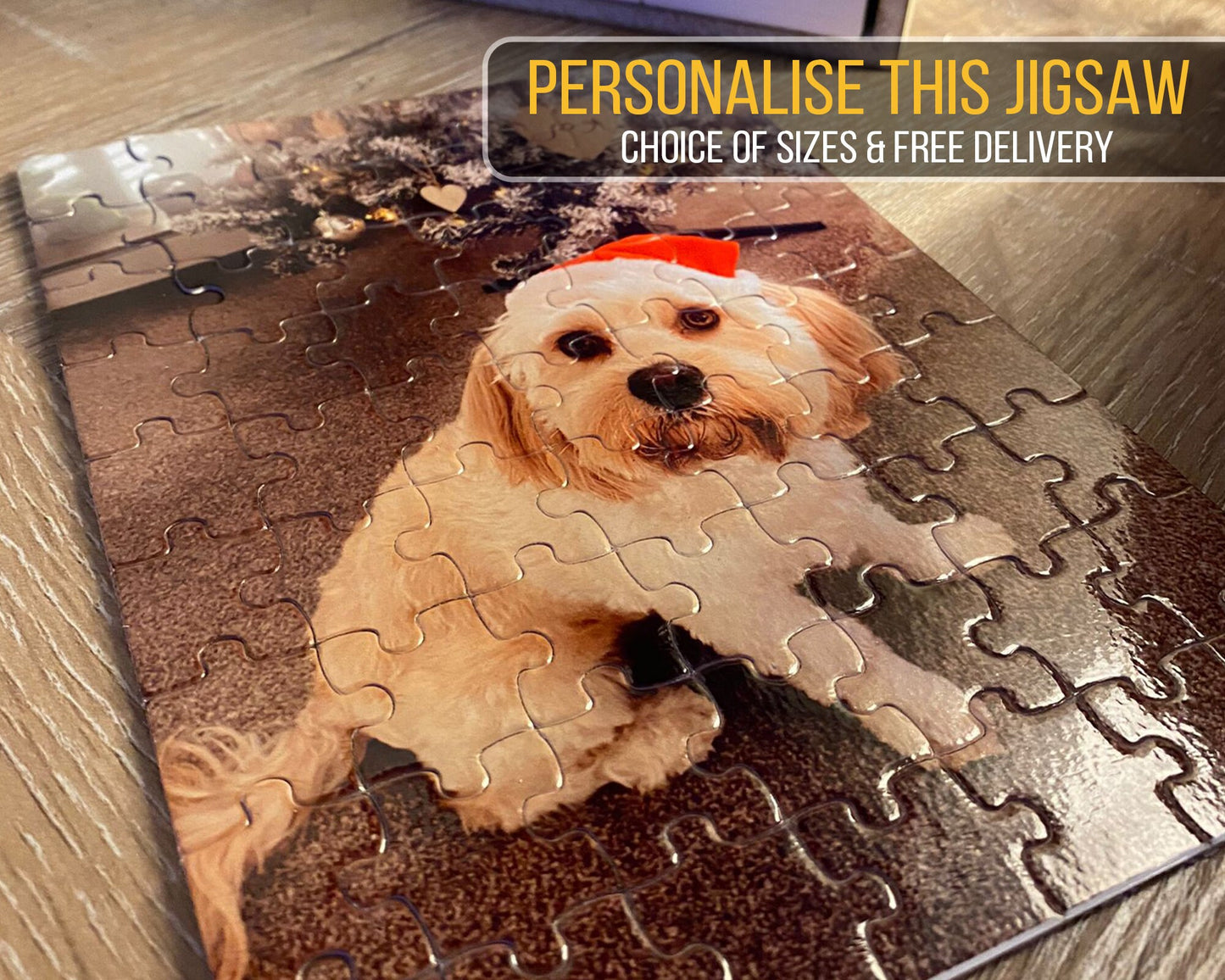 Personalised Jigsaw Puzzle | Custom Jigsaw Photo | Anniversary Gift | Wedding Gift | Gift for Girlfriend or Boyfriend | Pet Photo Jigsaw