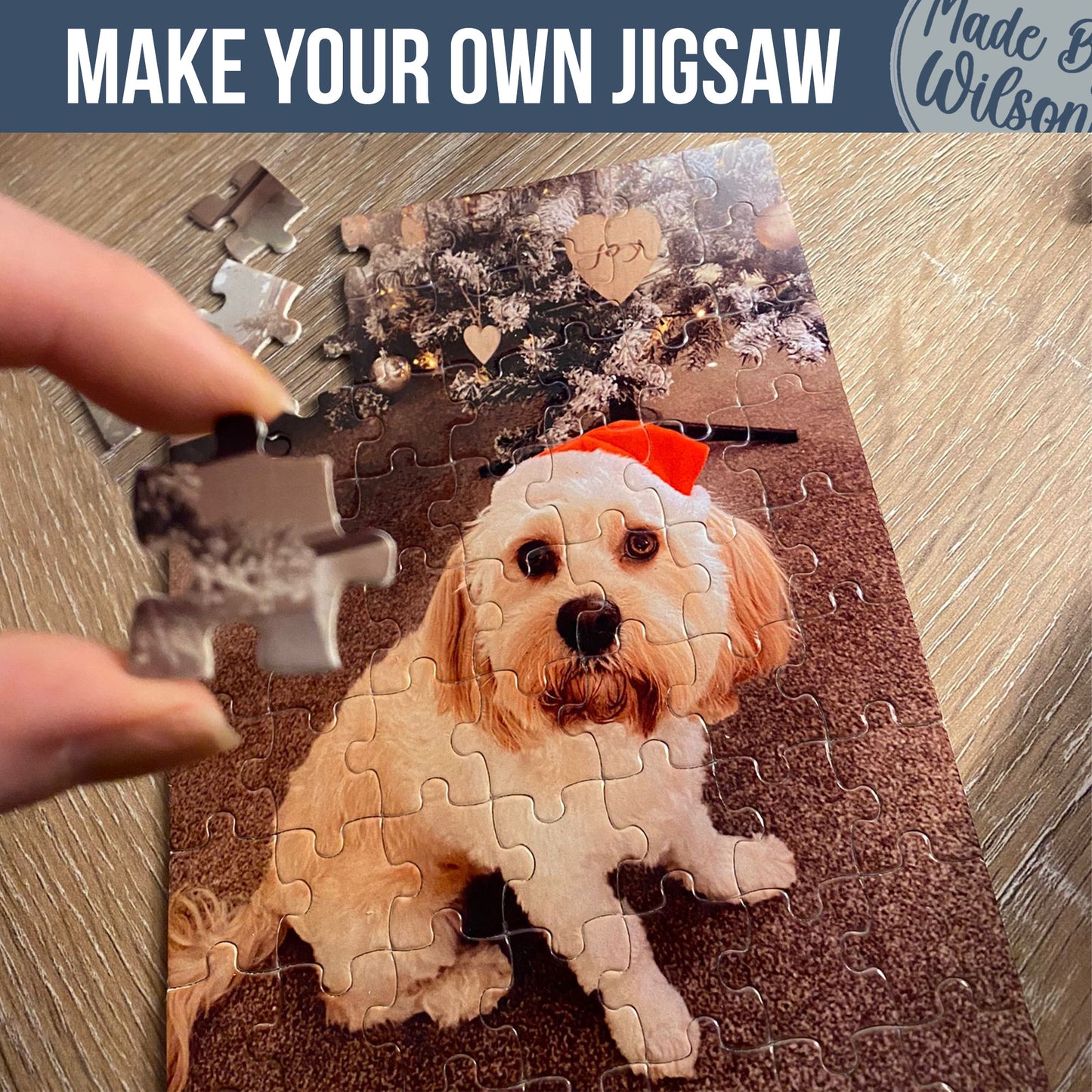 Personalised Jigsaw Puzzle | Custom Jigsaw Photo | Anniversary Gift | Wedding Gift | Gift for Girlfriend or Boyfriend | Pet Photo Jigsaw