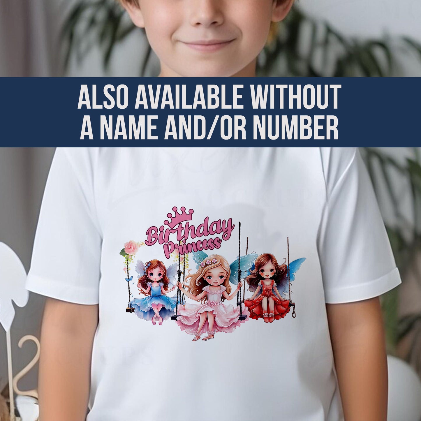 Personalised Princess Birthday T-Shirt | Childrens Birthday Princess Any Name Shirt | Custom Princess Hoodie | Gifts for Girls Tshirt