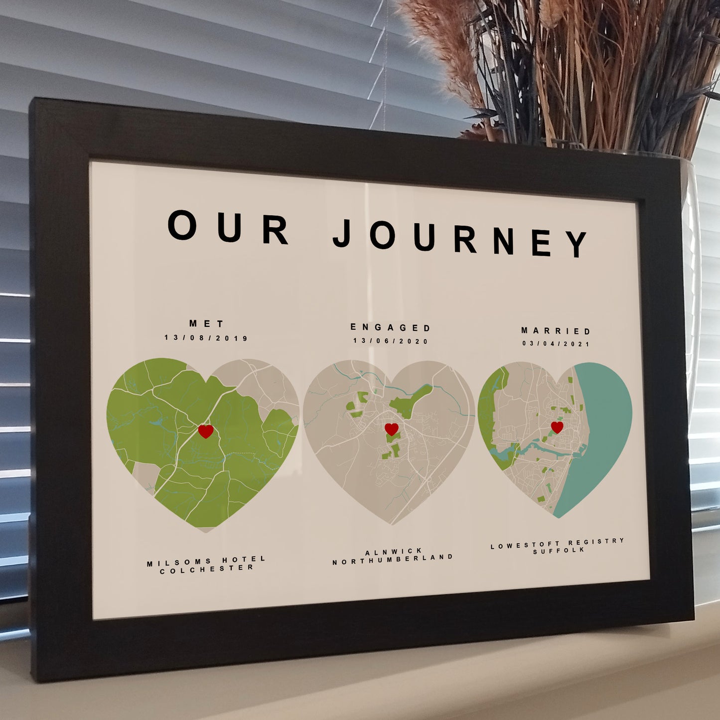 Custom Where We Met Map Print | Personalised Paper Anniversary Wall Art | Our First Date Digital Print | Thoughtful Gifts for Him Her