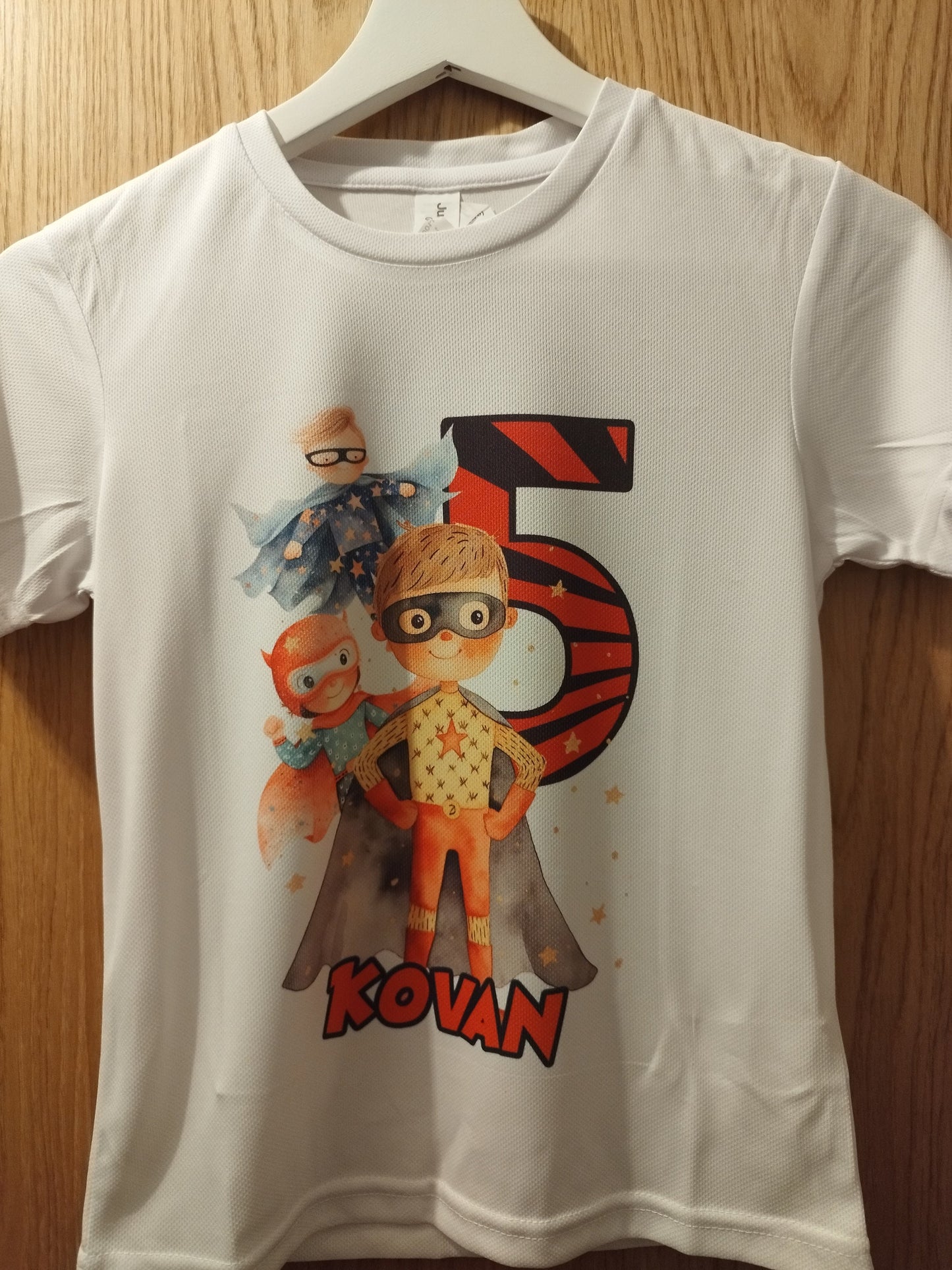 Personalised Superhero T-Shirt | Children's Superhero Birthday Shirt | Any Name Boys Birthday Hoodie | Custom Superhero Tee