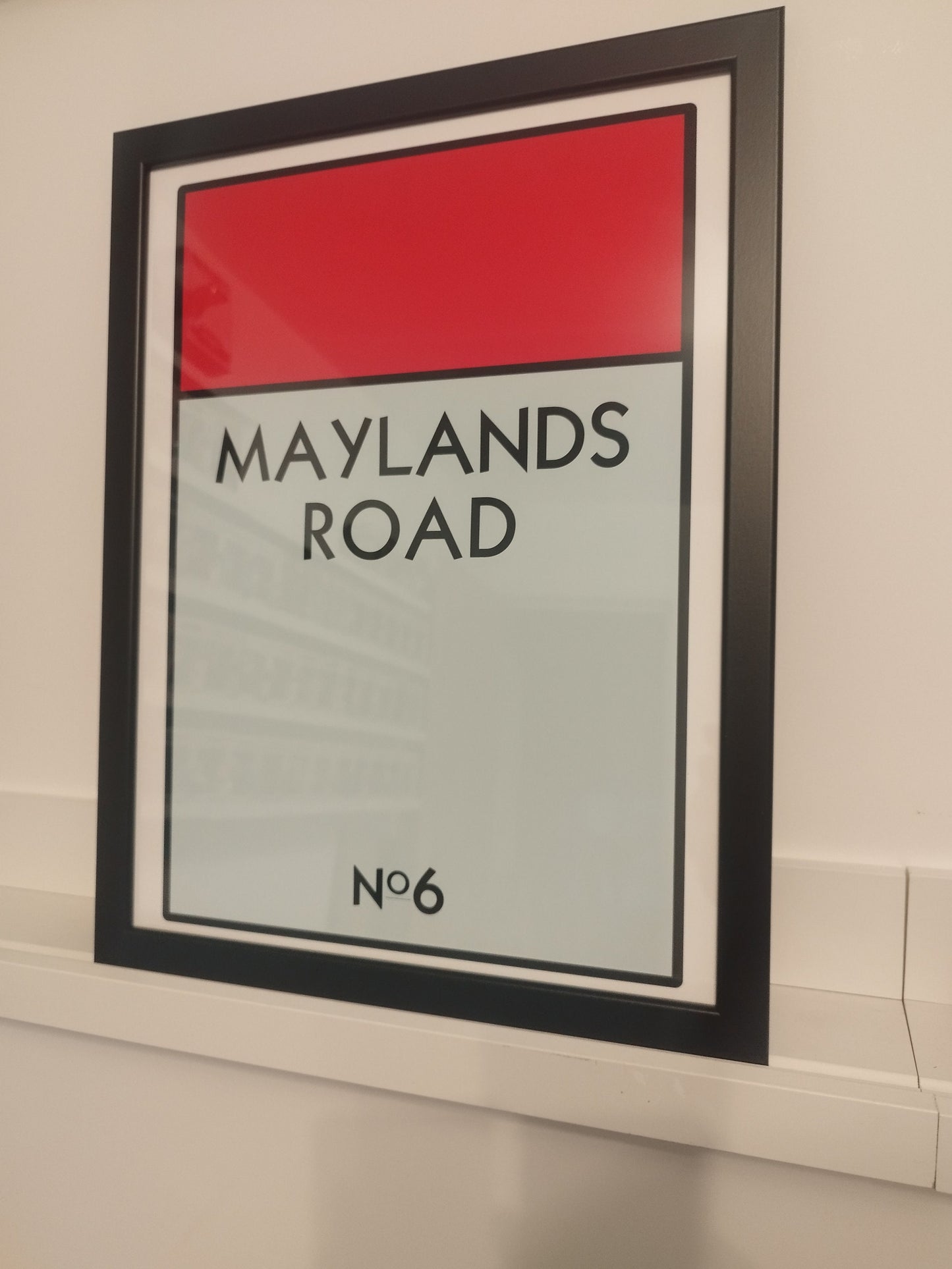 Personalised Monopoly Board Property Print | Custom Monopoly House Framed Gift | Unique Monopoly Address Print | New Home Monopoly Gift