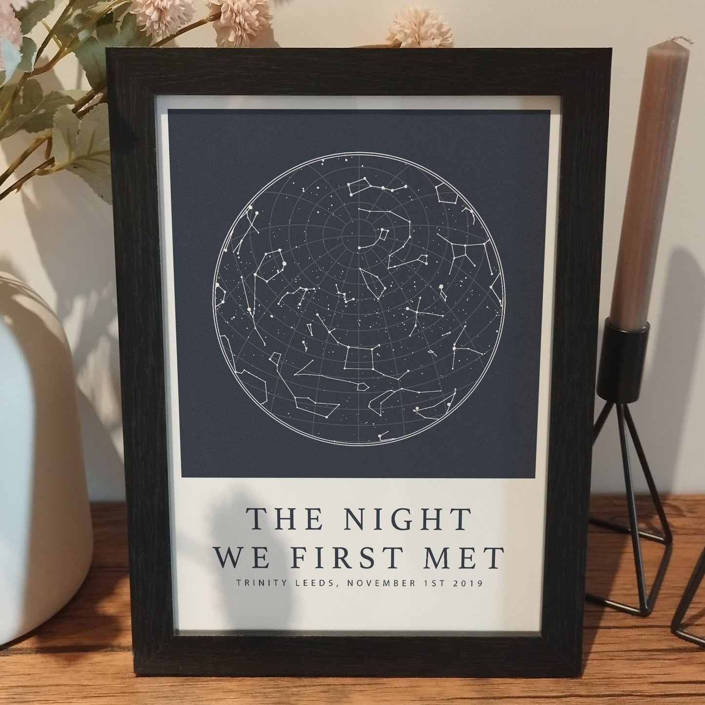 Custom Wedding Constellation Print | Personalised Night Sky Prints | Where We Got Married | Paper Anniversary Gifts For Him and Her
