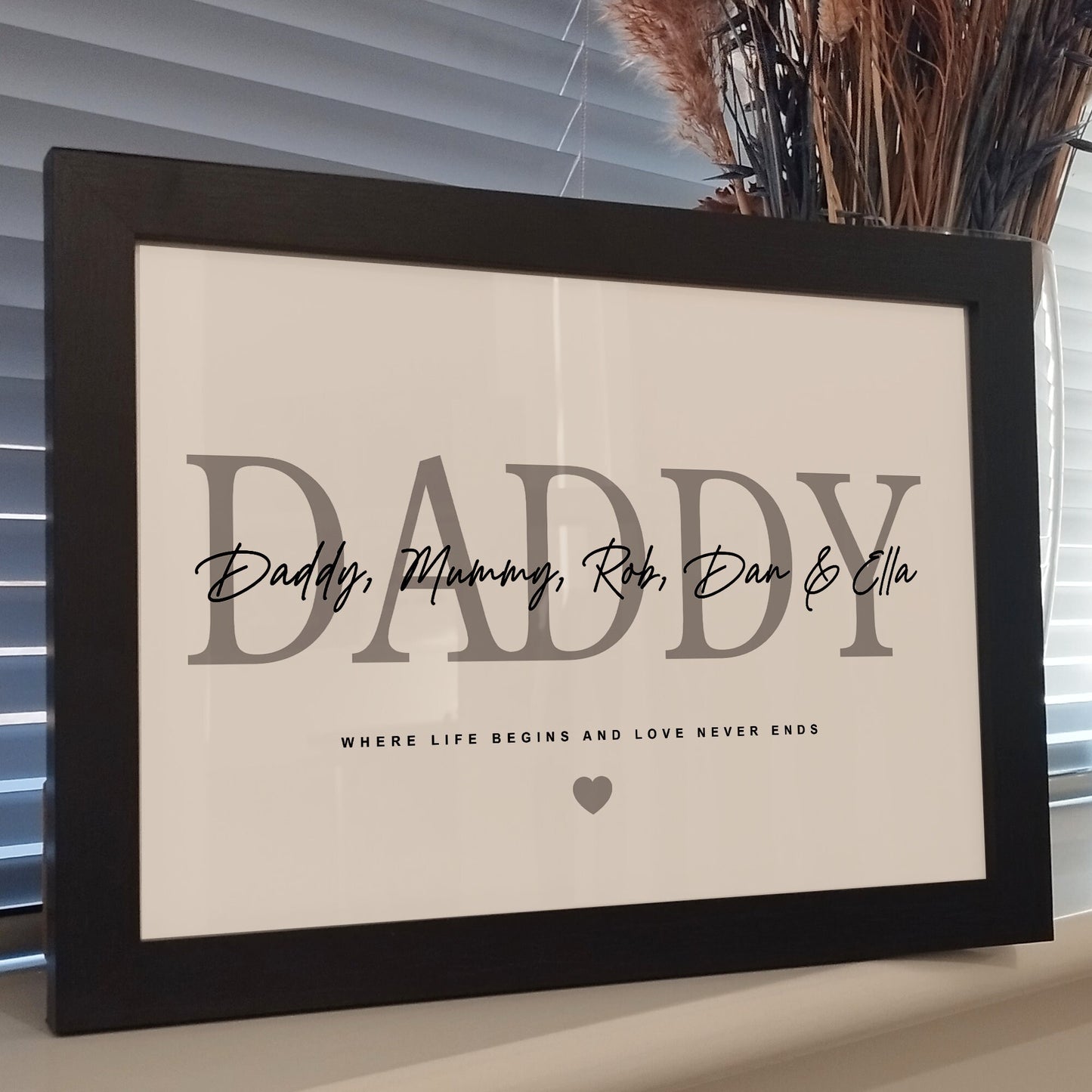 Personalised Family Names Print, Custom Family Print, Mothers Fathers Day Gifts, Housewarming Gift, Family Print Gift