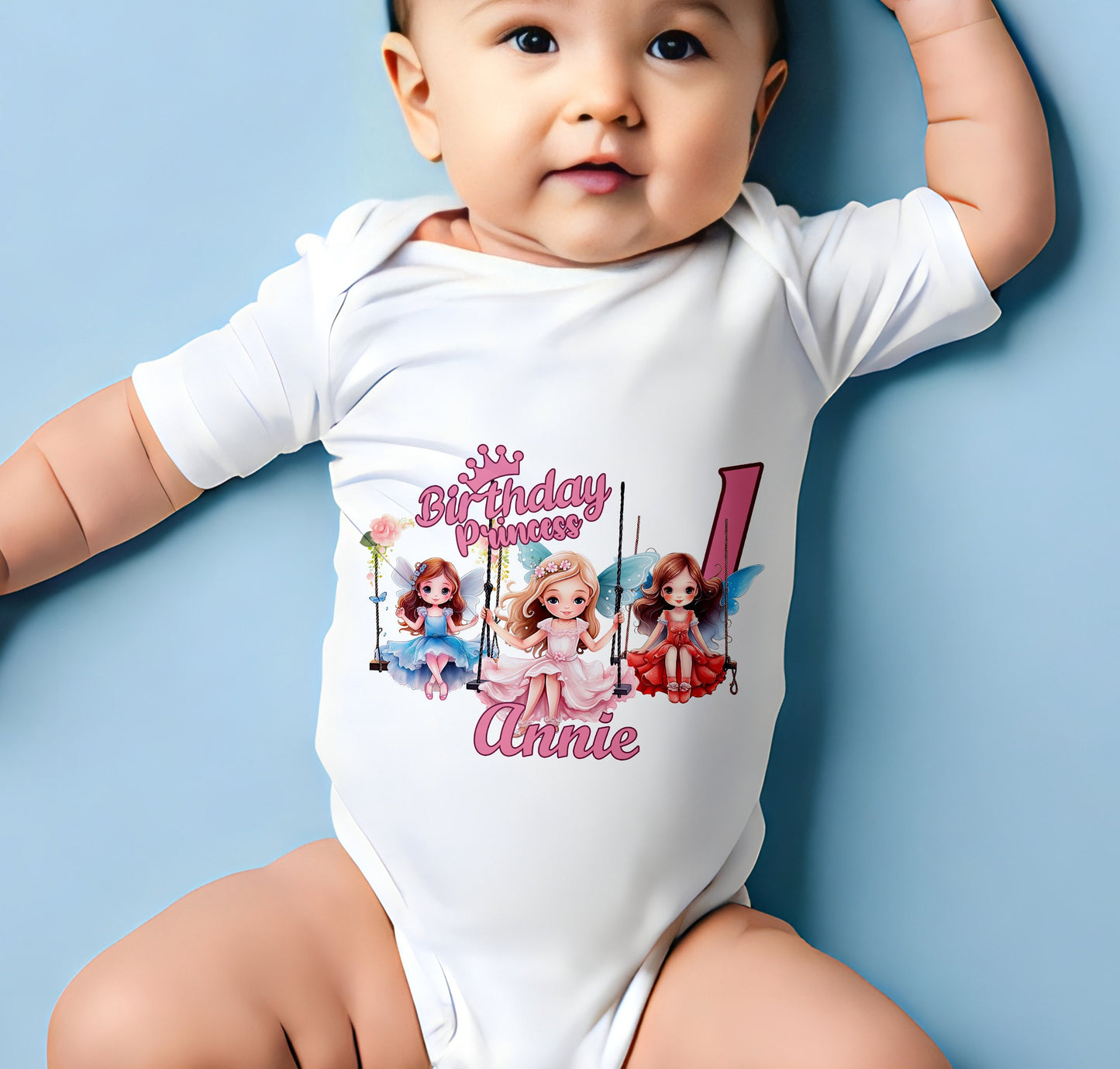 Personalised Princess Birthday T-Shirt | Childrens Birthday Princess Any Name Shirt | Custom Princess Hoodie | Gifts for Girls Tshirt