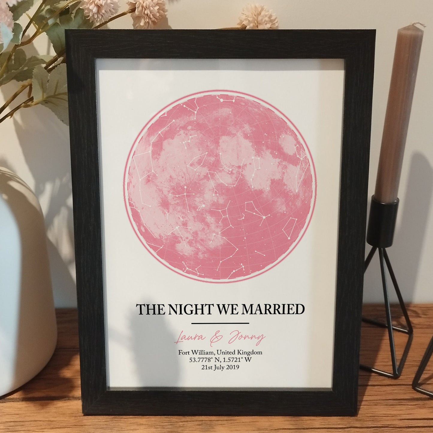 Custom Star Map Print, Night We Met Anniversary Gift, Night Sky Print, Star Map Poster, Wedding Gift, Constellation Print, Personalised Gift