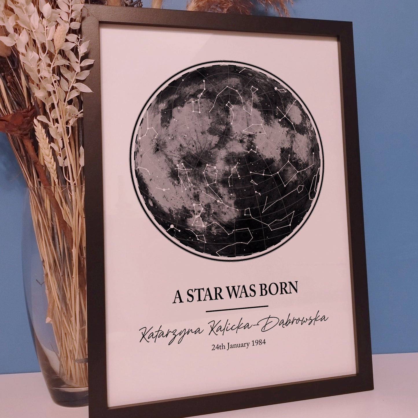 Custom Star Map Print, Night We Met Anniversary Gift, Night Sky Print, Star Map Poster, Wedding Gift, Constellation Print, Personalised Gift