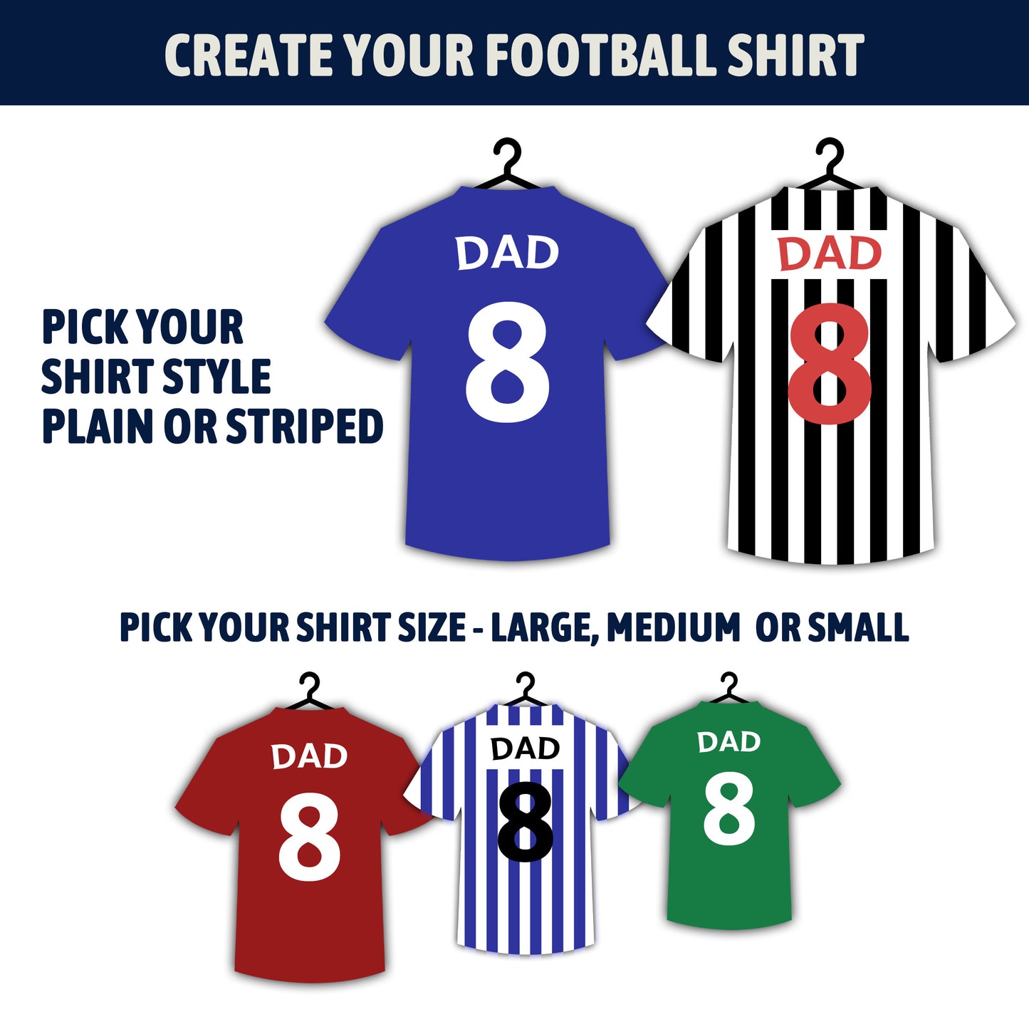 Custom Family Football Shirt Print Gift for Dad | Personalised Our Family Portrait Print | Football Team Wall Art Gift for Husband