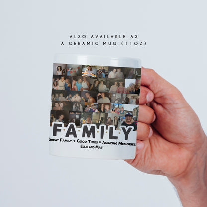 Personalised Family Photo Collage Print – Custom Family Memories Wall Art Gift