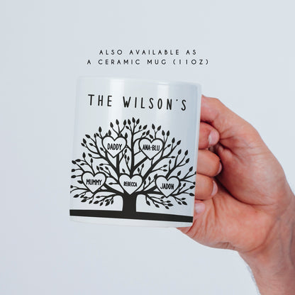 Personalised Family Tree Print – Custom Family Names Wall Art Gift