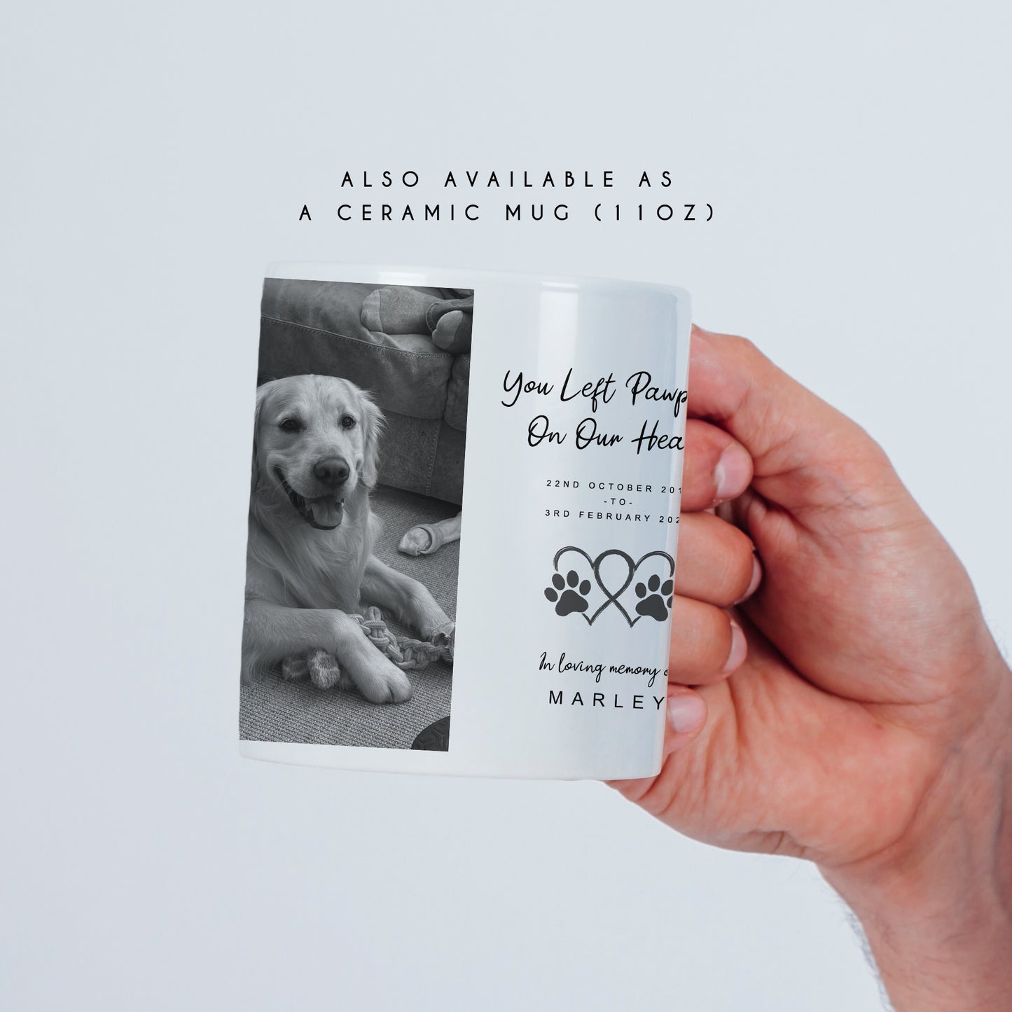 Personalised Pet Memorial Print with Photo – Custom Dog Remembrance Keepsake Gift