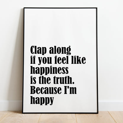 Create A Song Lyric Print | Music Poster | Personalised Wall Art | Typographic | Wedding Song Lyrics | First Dance Song | Song Wall Decor
