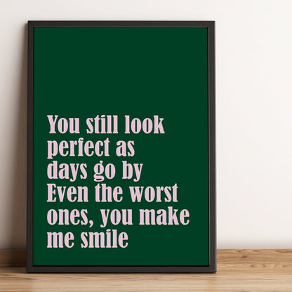 Create A Song Lyric Print | Music Poster | Personalised Wall Art | Typographic | Wedding Song Lyrics | First Dance Song | Song Wall Decor