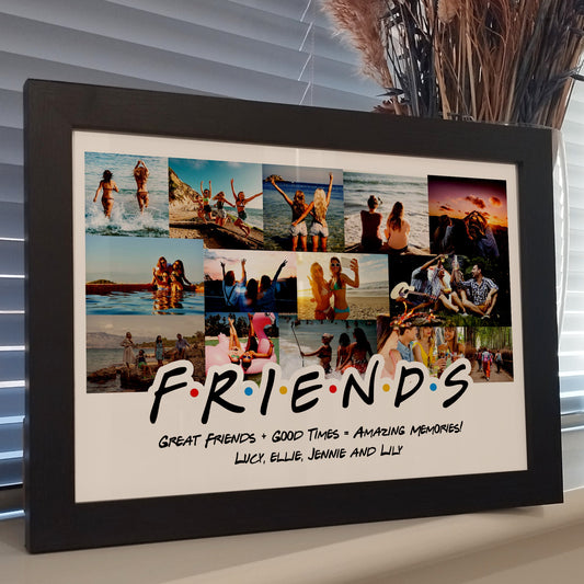 Best Friend Photo Collage Print | Personalized BFF Photo Collage | Best Friend Photo Gift | Bestie Custom Photo Collage | BFF Photo Gift