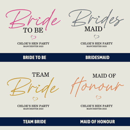 Team Bride Hen Party Hoodies, Hen Do Role Hoodies, Bride To Be Hoodie, Bridal Party Hoodies, Wedding Hoodies