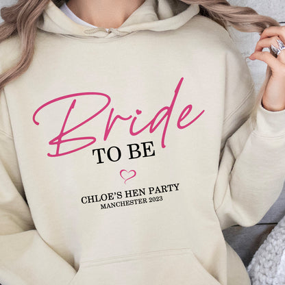 Team Bride Hen Party Hoodies, Hen Do Role Hoodies, Bride To Be Hoodie, Bridal Party Hoodies, Wedding Hoodies