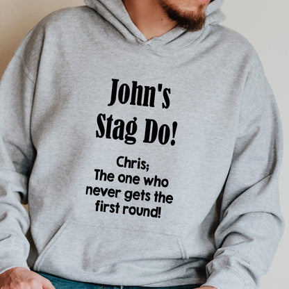 Custom Printed Hoodies, Print Your Own Hoodie, Custom Text or Image Printing, Stag Do Hen Do Hoodies, Personalised Adult or Kids Hoodies