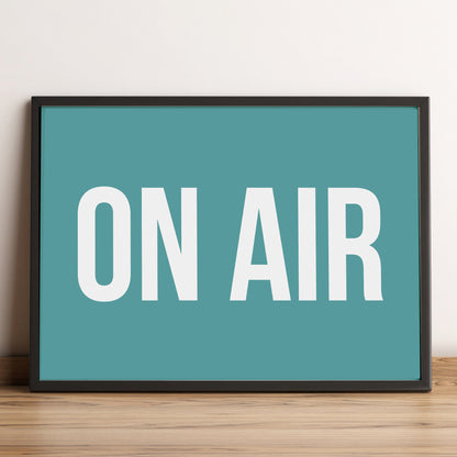 Retro ON AIR Sign Print, Streaming On Air Print, Youtube Twitch Gaming Gifts for Him, Retro Home Wall Decor, Studio Recording Wall Art