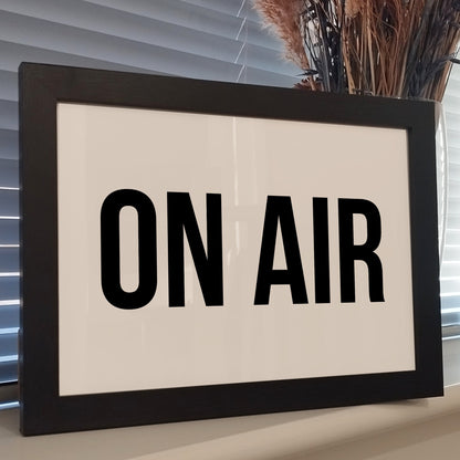 Retro ON AIR Sign Print, Streaming On Air Print, Youtube Twitch Gaming Gifts for Him, Retro Home Wall Decor, Studio Recording Wall Art
