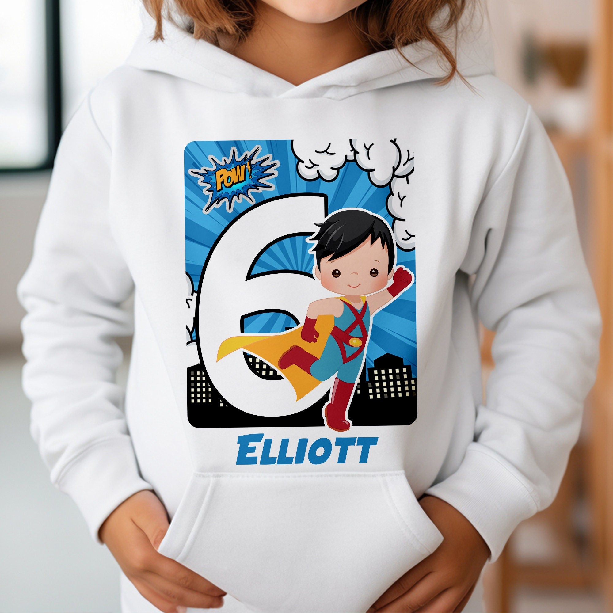 Personalized superhero birthday shirts online