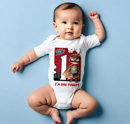 Personalised Superhero T-Shirt | Children's Superhero Birthday Shirt | Any Name Boys Birthday Tee | Custom Superhero Hoodie