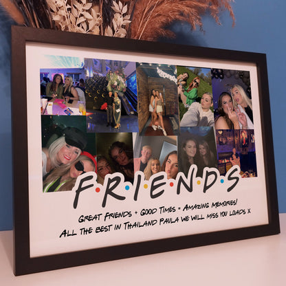 Best Friend Photo Collage Print | Personalized BFF Photo Collage | Best Friend Photo Gift | Bestie Custom Photo Collage | BFF Photo Gift
