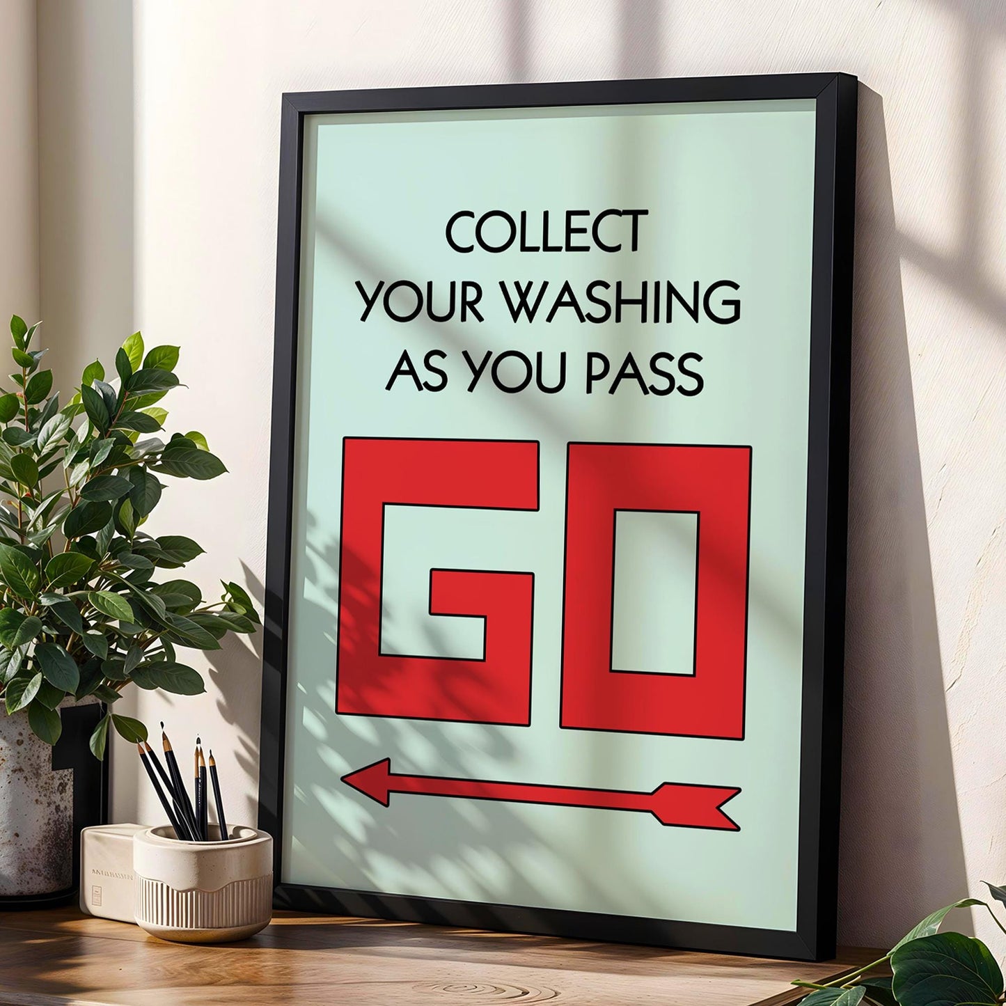 Personalised Monopoly Board Pass GO Print | Custom Monopoly Family Framed Gift | Unique Monopoly Print for Couples | New Home Monopoly Gift