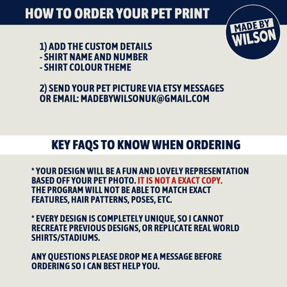 Custom Dog Football Shirt Print | Unique Pet Gift, Fun Bathroom Print, Personalised Pet Football Shirt Wall Art, Pet Portrait from Photo